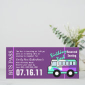 バースデー パーティーバスパス 招待状 (スタンド正面)