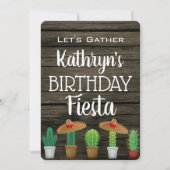 バースデー・フィエスタ 招待状 (正面)