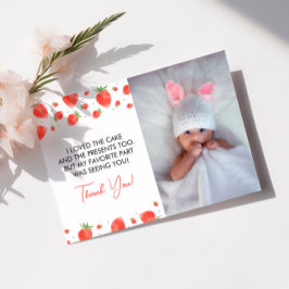 バースデー フォト サンクス カード