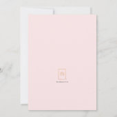 バースデー・フォト - ストロベリー・ピンク 招待状 (裏面)