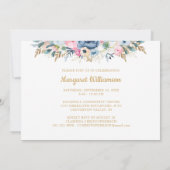 バースデー フラワーズ イヤーズ イン ザ メイキング ２ フォト 招待状 (裏面)