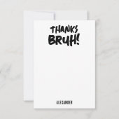 バースデー ブルーフ ボーイのティーンエイジャー ティーンボーイ ありがとう サンキューカード (正面)