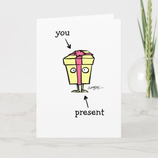 バースデー・プレゼント カード (正面)