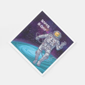バースデー.星と宇宙の宇宙飛行士銀河系。 スタンダードランチョンナプキン (角)
