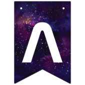 バースデー.星と宇宙の宇宙飛行士銀河系。 バンティングフラッグ (第3の旗)