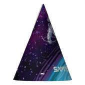 バースデー.星と宇宙の宇宙飛行士銀河系。 パーティーハット (左)