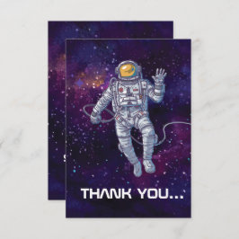 バースデー.星と宇宙の宇宙飛行士銀河系。 招待状