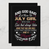 バースデー |神は七月の女の子を連れて行けと言った セーブザデート (正面/裏面)