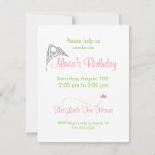 バースデー・Invitation - プリンセス&カエル 招待状 (裏面)