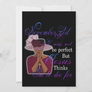 バースデー November Girl I May Not Be Perfect シーズンカード