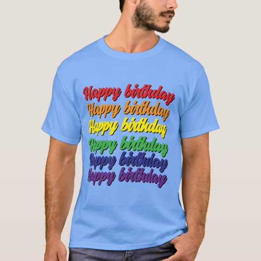 バースデーTシャツ Tシャツ (正面)