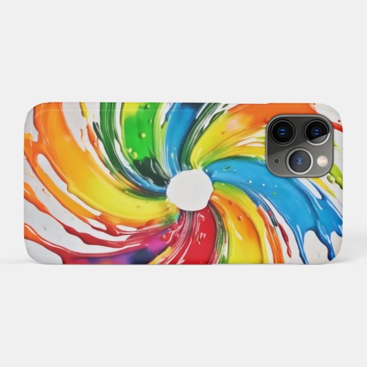 バーストアーカラフルト Case-Mate iPhoneケース (裏面(横))