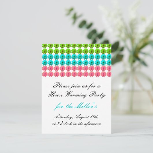 バーストオブフラワーズハウスウォーミング招待状 招待状 (スタンド正面)