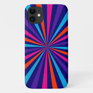 バーストカラフルスピニングホイールグラフィックiPhoneケース iPhone 11 ケース