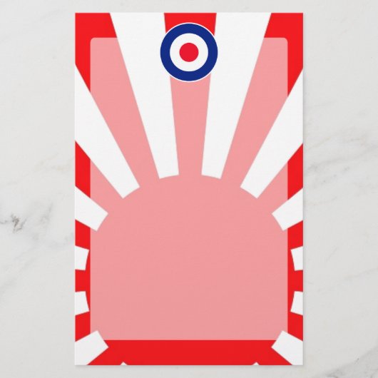 バーストジャパモダンンでローンデルをターゲットにする 便箋 (正面)