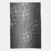 バーストパター点々のあるン – 黒、灰色、白 キッチンタオル (縦)