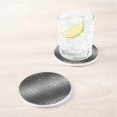 バーストパター点々のあるン – 黒、灰色、白 コースター (側面)