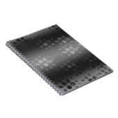 バーストパター点々のあるン – 黒、灰色、白 ノートブック (右側)