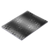 バーストパター点々のあるン – 黒、灰色、白 ノートブック (左側)