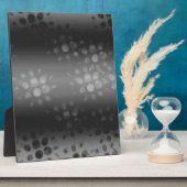 バーストパター点々のあるン – 黒、灰色、白 フォトプラーク (側面)