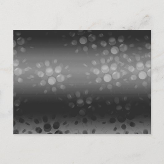 バーストパター点々のあるン – 黒、灰色、白 ポストカード (正面)