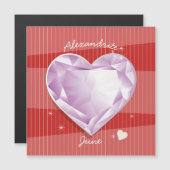 バーストーンズジューンアレクサンドライトピンクパープルハートマグ (正面/裏面)