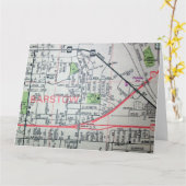 バーストー， CAヴィンテージマップ カード (黄色い花)