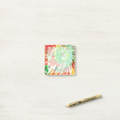 バースト数々のカラー絞り染め ポストイット (デスク上)