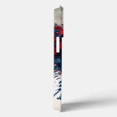 バースト青ハート（赤い花） Case-Mate iPhoneケース (裏面 / 右)