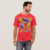 バースト鮮やかカラー色相ミックス Tシャツ (正面フル)