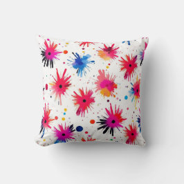 バースト鮮やか抽象芸術パターン クッション