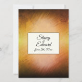 バースト黄煙霧2結婚式招待状 招待状 (裏面)