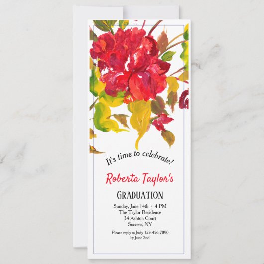 バースト・オブ・レッド・招待状 招待状 (正面)