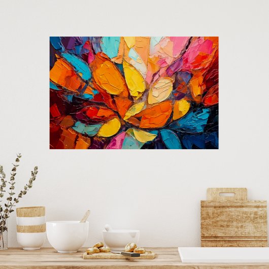 "バースト・オブ・開花" – ダウンロード・オプション ポスター (キッチン)