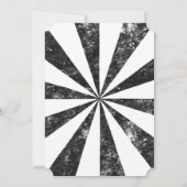 バースト（レトロな活版印刷風の背景） 招待状 (裏面)