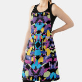 バースト：鮮やかランダムカラーのスプラッシュ エプロン (インサイチュ)