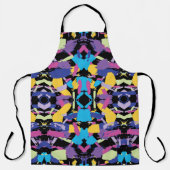 バースト：鮮やかランダムカラーのスプラッシュ エプロン (正面)