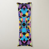 バースト：鮮やかランダムカラーのスプラッシュ ボディピロー (正面縦)