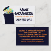 バーストaromas料理ポットシェフの名刺 名刺 (正面/裏面)