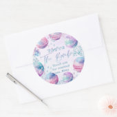 バースボム作り誕生日パ感謝していーティ ラウンドシール (封筒)