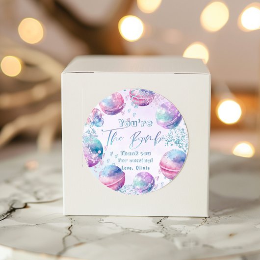 バースボム作り誕生日パ感謝していーティ ラウンドシール