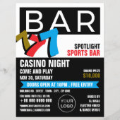 バースロットマシン、カジノナイト、ゲーム業界 チラシ (正面)