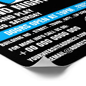 バースロットマシン、カジノナイト、ゲーム業界 ポスター (角)