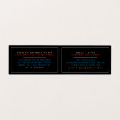 バースロットマシン、カジノマネージャ詳細 名刺 (内部フラット)