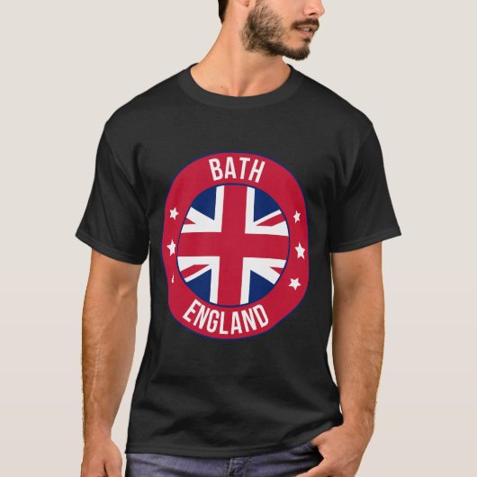 バース イングランド市Tシャツ | 旅行と故郷の思い出 Tシャツ (正面)