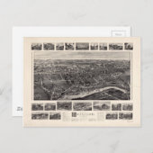 バーズアイビューブランフォードコネチカットの地図(1905) ポストカード (正面/裏面)