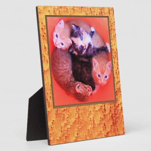 バーズアイメープル材木目模様写真枠 フォトプラーク (側面)