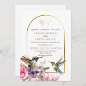 バーズエレガントガーデン春フローラ結婚ズ 招待状 (正面/裏面)