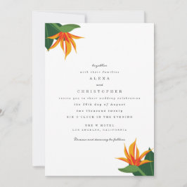 バーズオブパラダイストロピカルビーチ結婚式招待状 招待状