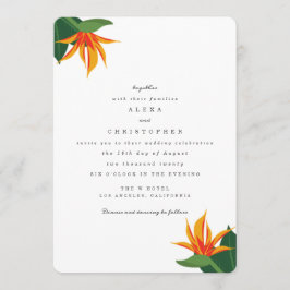 バーズオブパラダイストロピカルビーチ結婚式招待状 招待状